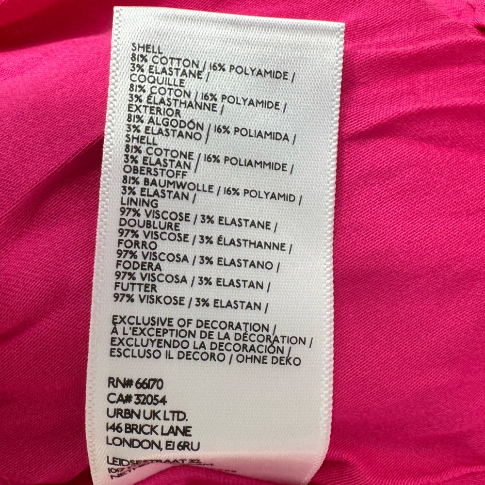 Anthropologie Drop-Waist A-Line Pink Mini Dress Medium NWT - Picture 11 of 12
